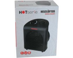 Hotserie Ventilatorkachel 2000W - 2 Warmtestanden - Zwart