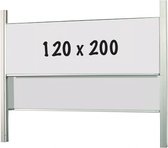 Whiteboard PRO - 2 in 1 - Geëmailleerd staal - Weekplanner - Maandplanner - Jaarplanner - Magnetisch - Schoolbord - Wit - 250x100cm