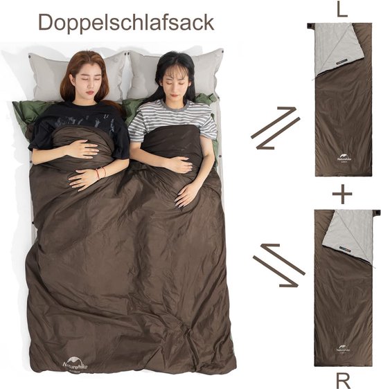Naturehike Slaapzak, Ultralichte Omslagslaapzak, Zomer, Dekenslaapzak, Draagbaar, Waterdicht,Compact, Warme Slaapzak voor Kinderen en Volwassenen op de Camping, Trekking, Outdoor, voor 3 Seizoenen — afbeelding 3