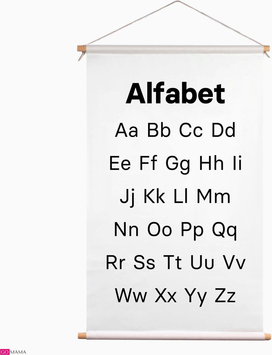 Educatieve Poster voor Kinderen met het Alfabet - Educatieve banners voor kinderen - Alfabet - Alfabet leren - Alfabet poster - letters leren