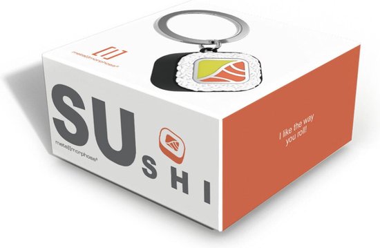 Metalmorphose sleutelhanger Sushi