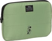 Laptophoes Minnie Mouse Mint shadow Militair groen (31 x 23 x 2 cm)