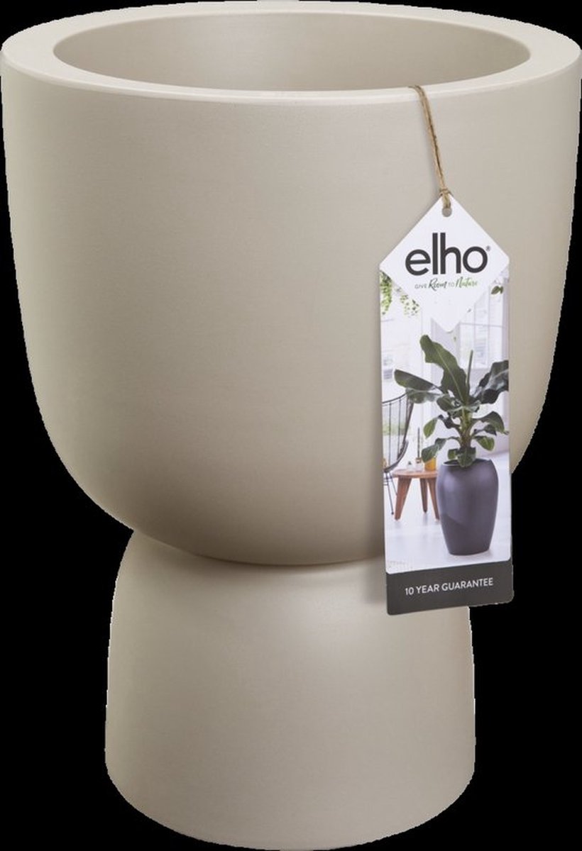 Elho Pure Coupe 35 - Hoge Bloempot - Binnen & Buiten - Gemaakt van