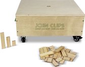 JOIN CLIPS®: 500 panneaux de construction en bois PRO - 3 tailles - set supplémentaire pour le set de Basis - PRO EDITION