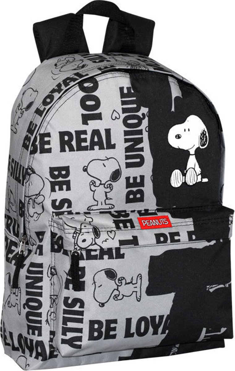 Snoopy rugzak - 43cm - 2 vakken - Be unique - Goede stevige kwaliteit