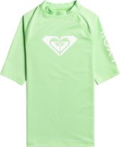 Roxy - UV Rashguard voor meisjes - Whole Hearted - Korte mouw - UPF50 - Pistachio Green - maat 116-122cm
