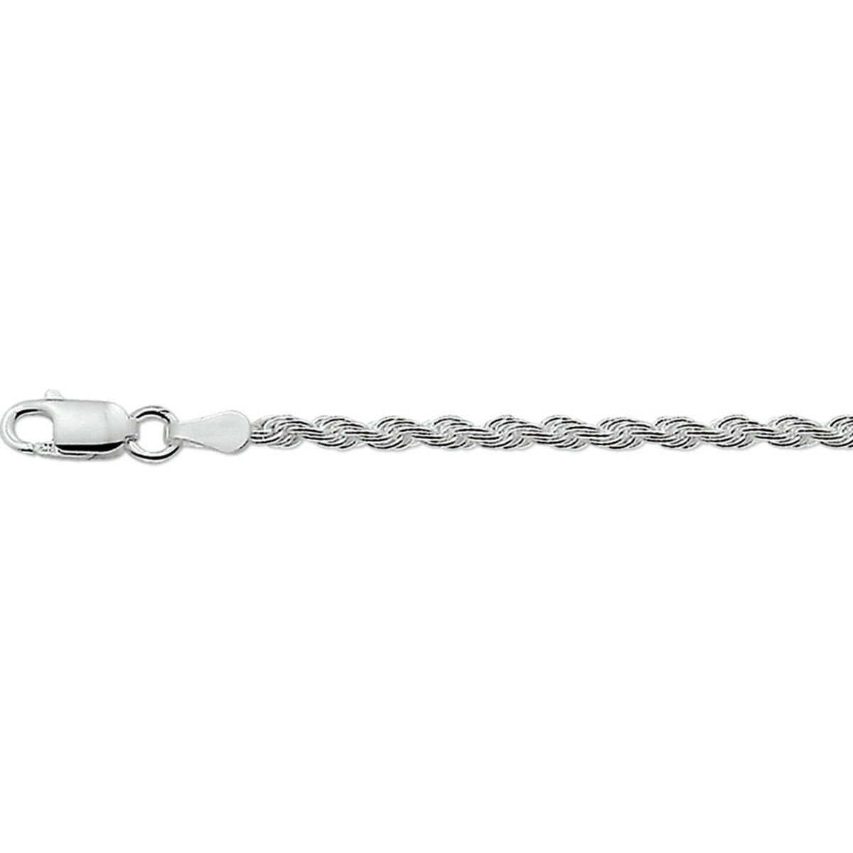 Zilveren koord ketting 2,5 mm 42cm