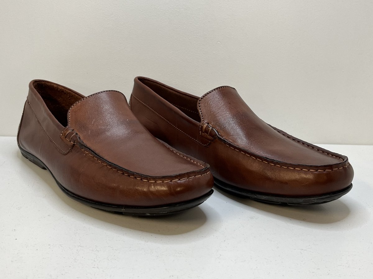 Ambiorix - Bruin leren - Loafer / Instappers - Maat 43 - Tuffato Cognac - Heren schoenen