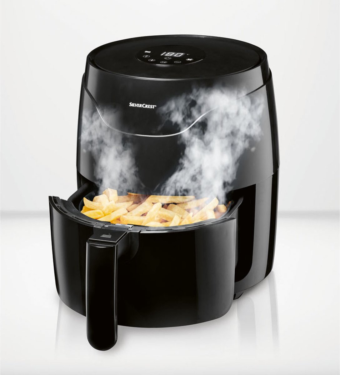 Friteuse électrique à air chaud SilverCrest - 1400 W, 2.3 L, écran  numérique –