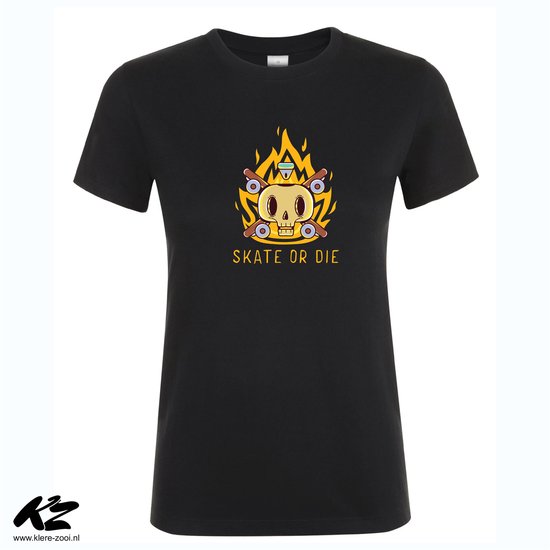 Klere-Zooi - Skate or Die #4 - Dames T-Shirt - XXL