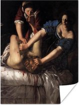 Poster Judith beheading Holofernes - schilderij van Artemisia Gentileschi - 30x40 cm