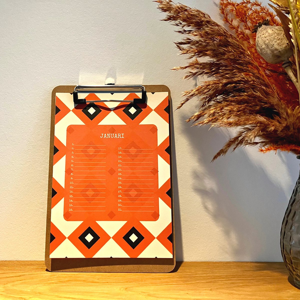 Houten Kalender Doe-Het-Zelf - Verjaardagsherinnering - Ornament - Kantoor