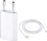 Oplader Geschikt Voor iPhone - Inclusief USB naar Apple Lightning Kabel ( 3 Meter ) - Wit
