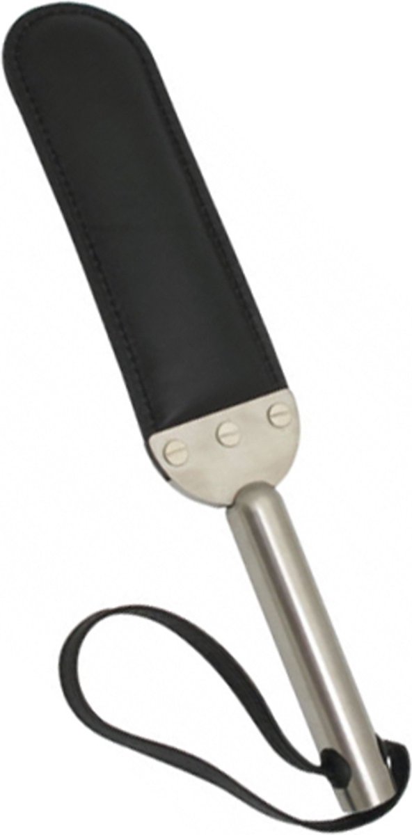 Mister B - Impact Leather - Paddle - Aan 1 Zijde Gepolsterd - Aluminium Handvat - Small