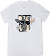 T Shirt Garçons - T Shirt Filles - Funny Cartoon Goat Bleh - Wit - Taille 92