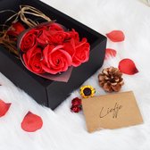 MikaMax Savon Bouquet Roses 26x16.5x9cm 7 roses - Soluble