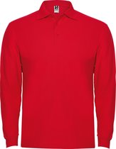 Rood Poloshirt Effen met lange mouwen 'Estrella' merk Roly maat L