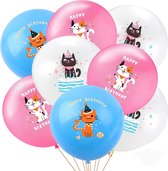Chatons mignons ensemble de 12 ballons en latex pour chats - chat - chat - ballon - ballons pour chats - décoration pour chats