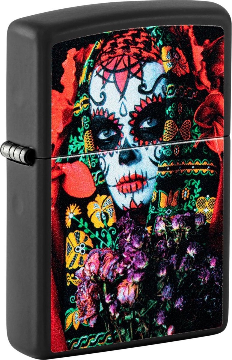 Zippo Aansteker Sugar Skull Woman Glow in the Dark