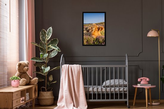 Highlander écossais sur le cadre photo violet bruyère noir sans passe partout