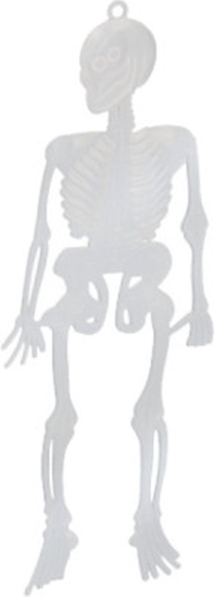 Arti Casa Mini Skelet Glow In The Dark 15 Cm Kunststof Wit 10 Stuks