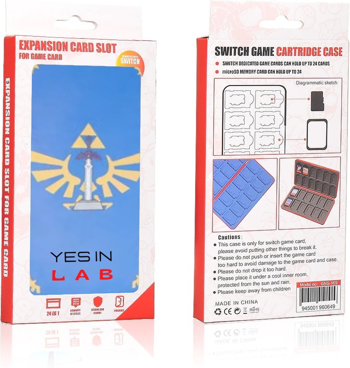 Yes In LAB 24 in 1 Game Card Case for Nintendo Switch - Pokédex - Card  Holder - Housse