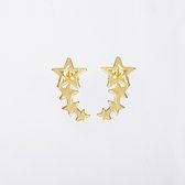 MeYuKu- Sieraden- 14 karaat gouden oorbellen- Ster