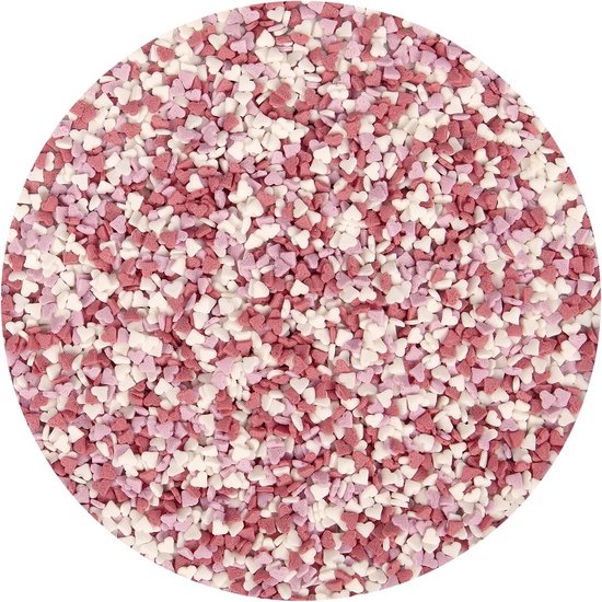 BrandNewCake® Eetbare Taart Confetti Haartjes Mix 60gr - Taartdecoratie Sprinkles - Strooisel - Taartversiering