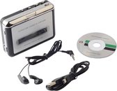 Bol.com WiseGoods Premium Casette Speler - Retro - USB - Laptop Converter - Microfoon - Opname Recorder - Music Box - Muziek - M... aanbieding