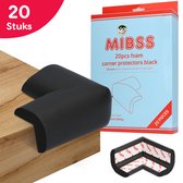 20 pcs protège-coins noirs pour bébé et enfant, protège-coins de table, protège-coins de table pour enfants