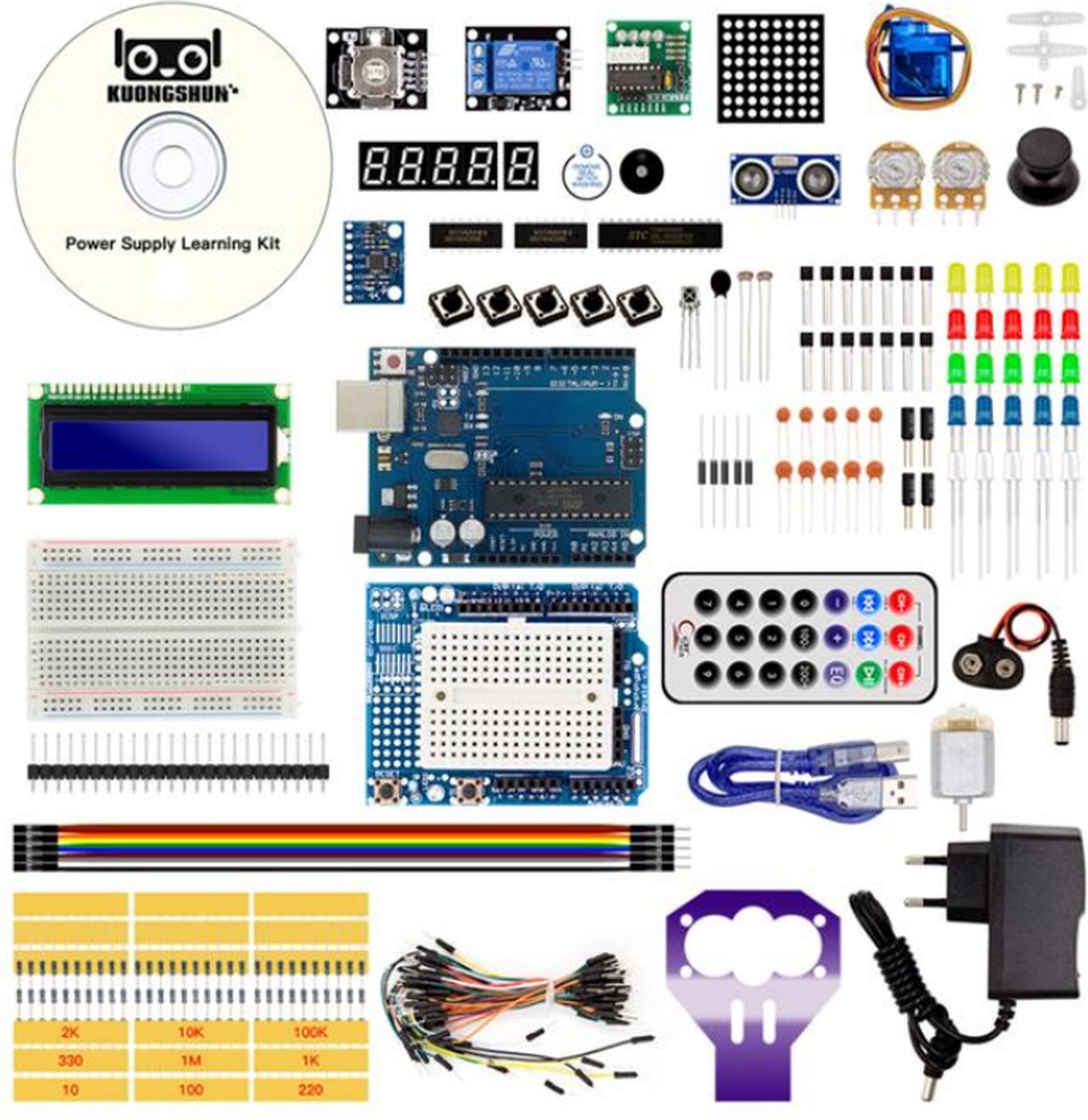 Power Supply learning kit compatibel met Arduino