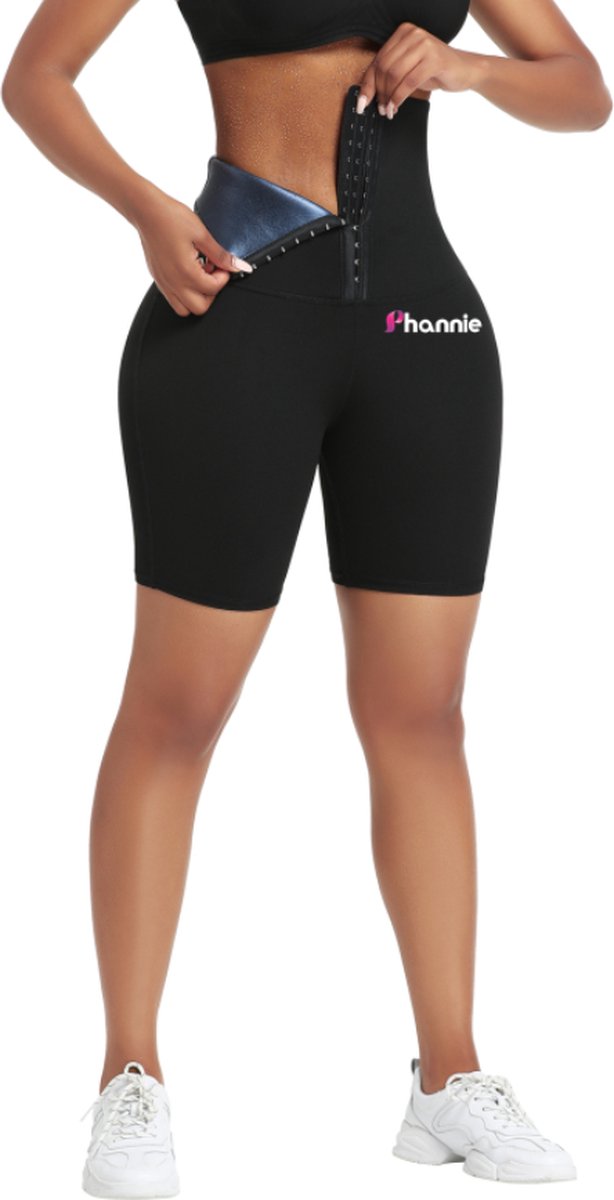 Phannie Sport Short Dames - Sportbroekje Corset - Afslankbroekje - Korset - Corrigerend Ondergoed - Shaper - Shapewear - Maat S