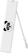 Akyol - panda boekenlegger - Panda - panda liefhebber - panda speelgoed - cadeau - gegrafeerde sleutelhanger - dieren - gepersonaliseerd - gepersonaliseerd - sleutelhanger met naam