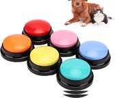 Marinjoc - Honden Praatknop - 2 Stuk - Willekeurige Kleuren - Sound Button Hond - Inspreekbaar
