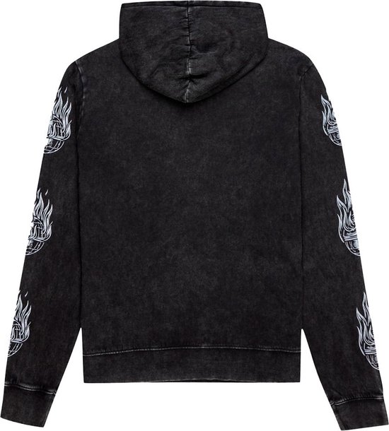 ELEMENT Sweat à Star de la Mort Hommes - Noir Délavé - M