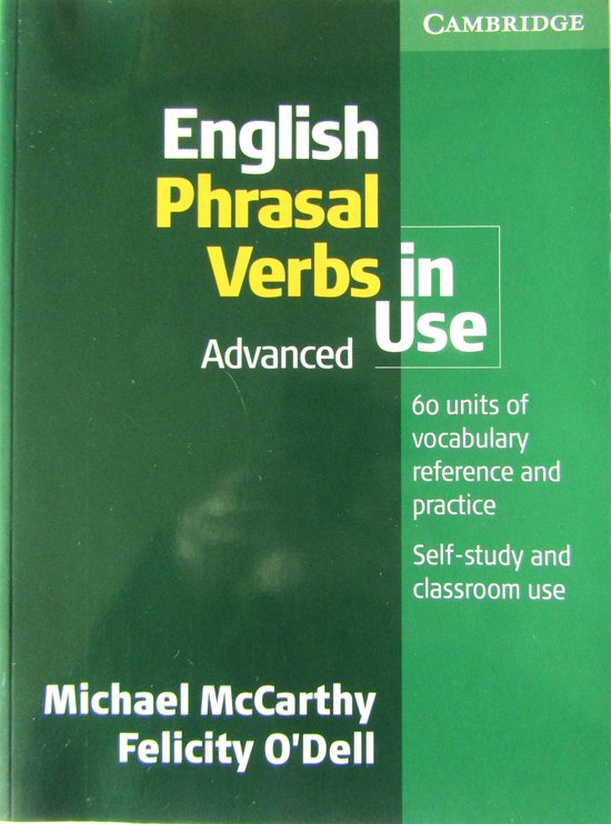 English Phrasal Verbs In Use Advanced, Michael Mccarthy | 9780521684187 ...
