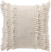 FARA - Sierkussen 45x45 cm Blanche- White - blanc - Rembourrage intérieur compris