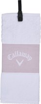 Serviette de golf Callaway Tri-Fold 2023 blanc rose
