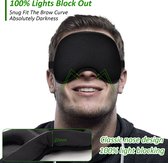Slaap Masker - Oog Masker - Oogkapje - slaapmasker -3D Ergonomisch - 100% Verduisterend - Traagschuim -