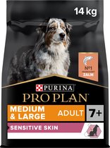Pro Plan Medium / Large Adult 7+ Sensitive Skin - Saumon avec OPTIDERMA - Nourriture pour chien - 14 kg