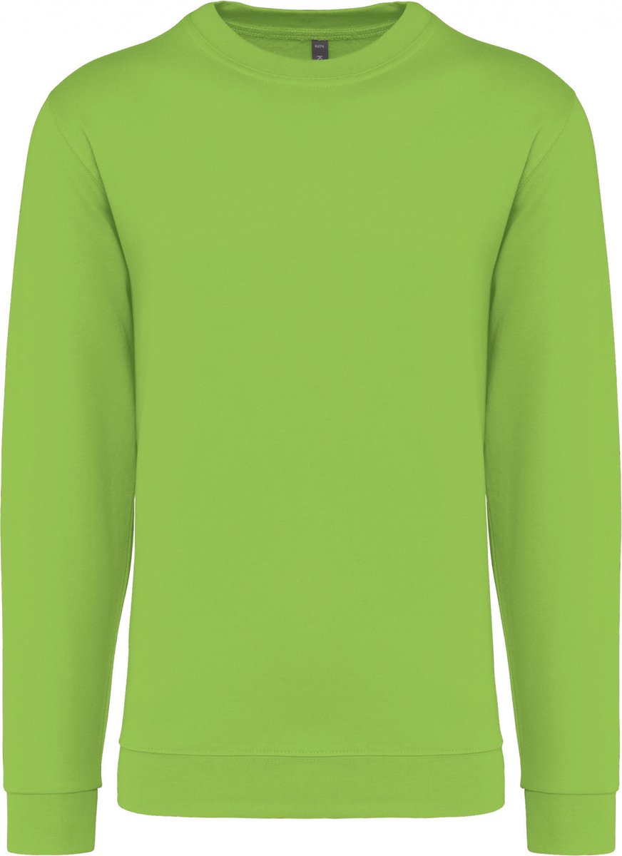 Sweater ‘Crew Neck Sweatshirt’ Kariban Collectie Basic+ Limoengroen