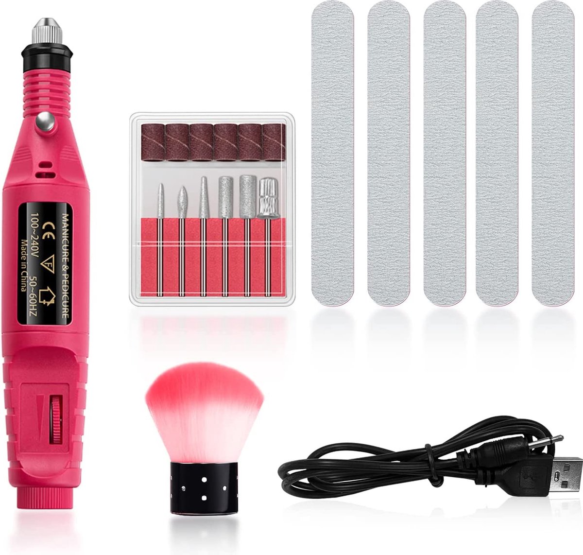 nagelvijl elektrisch / nail file electric / Nagelfrees voor gelnagels