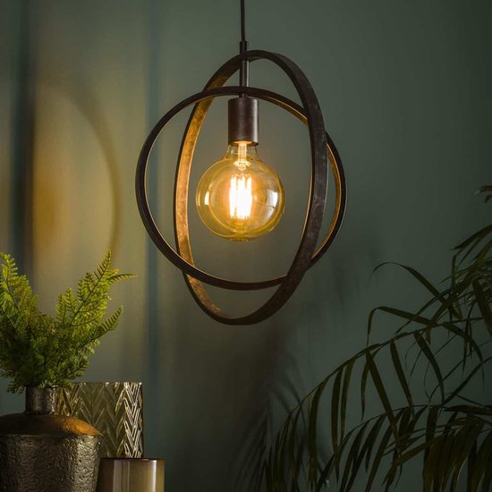Hanglamp Turn around | 1 lichts | charcoal | eettafel lamp | eetkamer / woonkamer | landelijk / modern / design