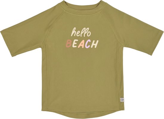 Lässig Zwemshirt Rashguard Korte Mouw Splash & Fun Hello Beach moss, 07-12 mnd. Maat 74/80