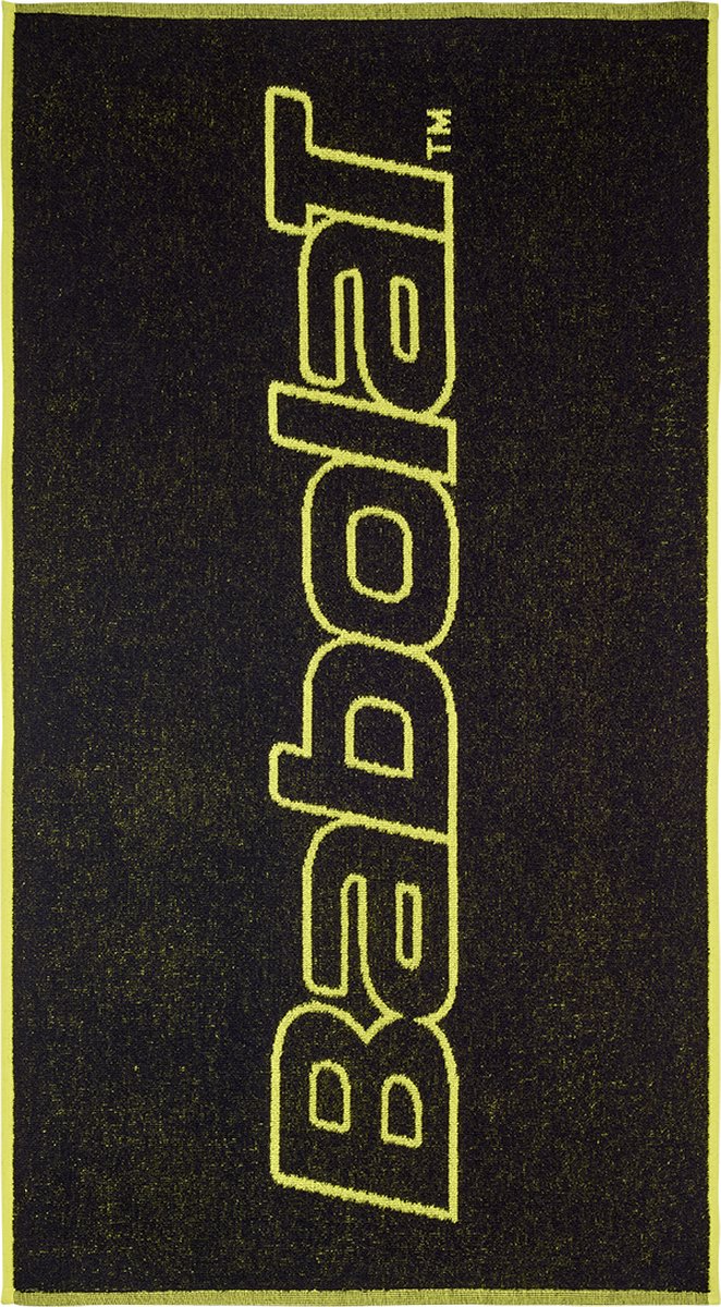 Babolat medium handdoek - black Aero - geel