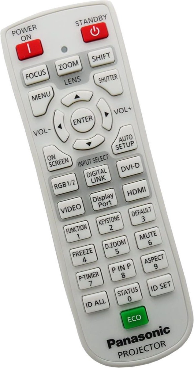 Afstandsbediening geschikt voor de PANASONIC PT-EZ770ZU beamer, vervangt N2QAYA000063 / N2QAYA000105