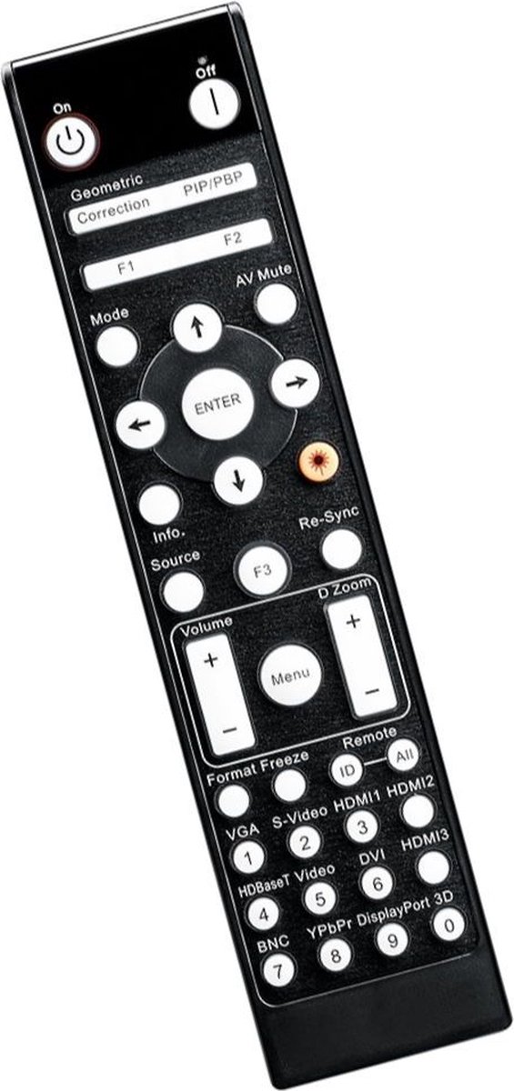 Afstandsbediening geschikt voor de OPTOMA DZ500 beamer, vervangt BR-3075W