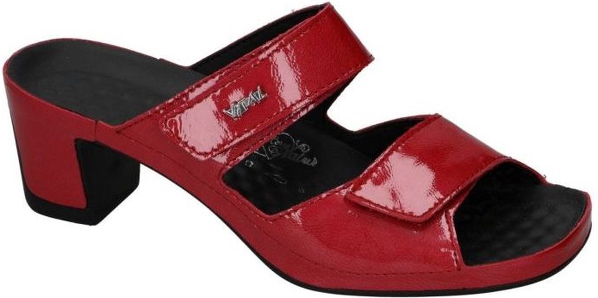 Vital -Dames - rood donker - slippers & muiltjes - maat 42