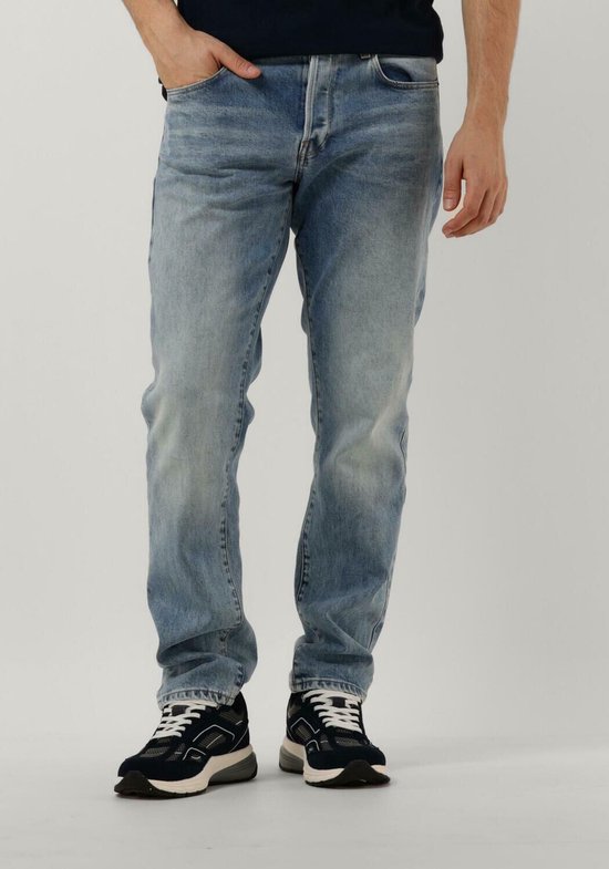 GStar Raw 3301 Regular Tapered Jeans Heren Broek Lichtblauw Maat 34/32
