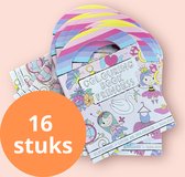 Uitdeelboekjes - Prinsessen - Kleurboekjes - 16 stuks - Uitdelen - Verjaardag